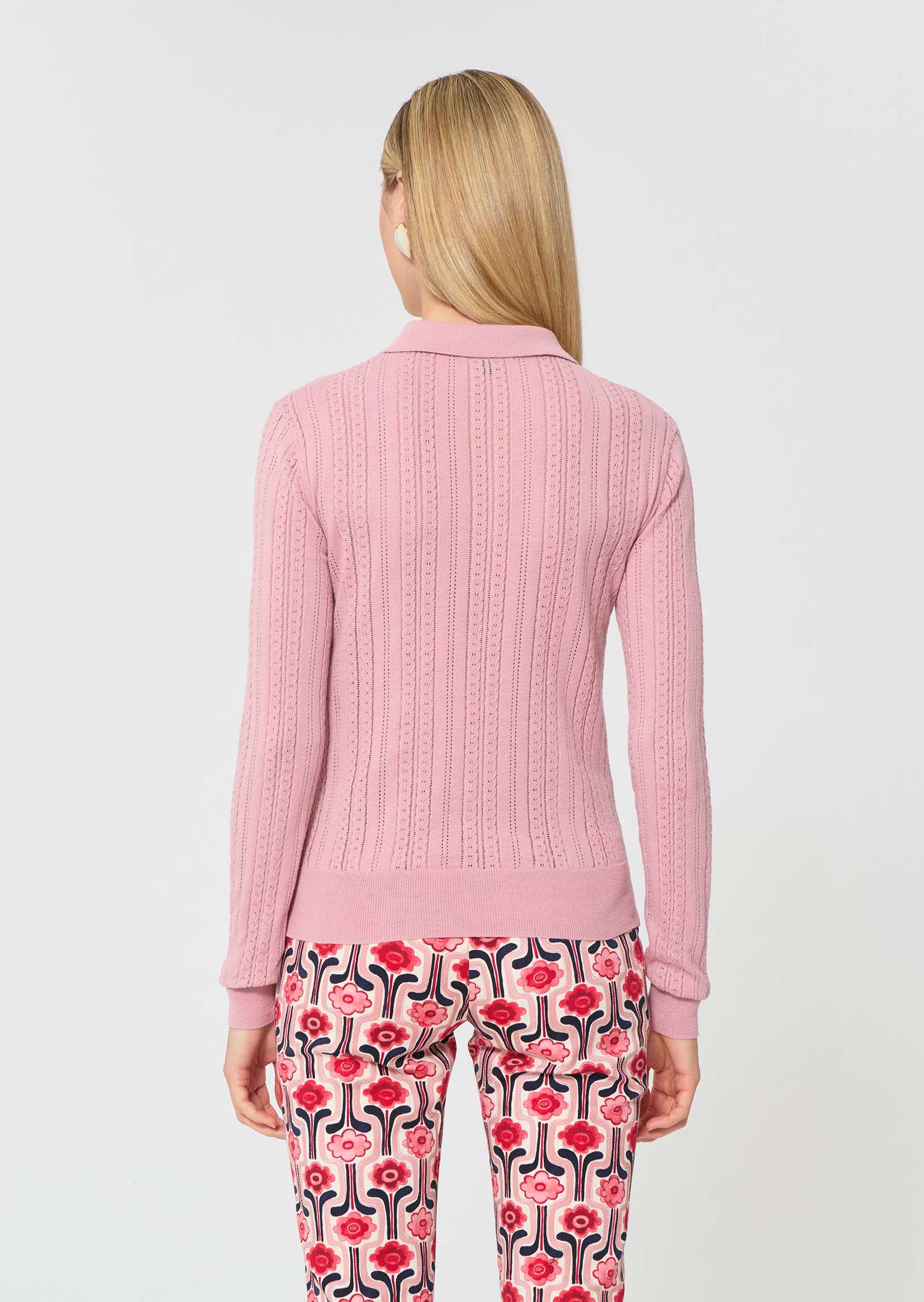 sweater in beige silky cotton