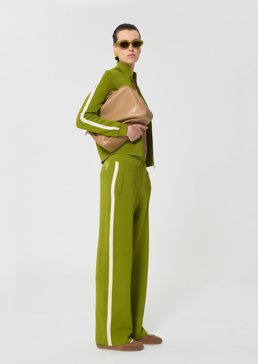 trousers in beige technical mesh