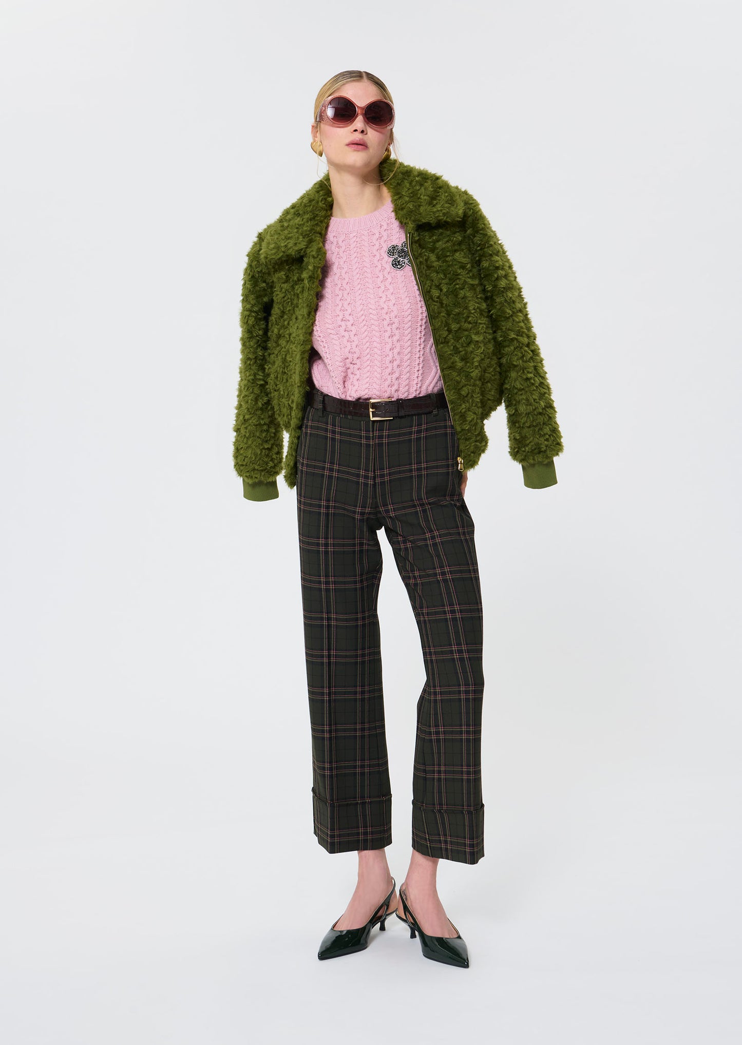 Pierre  English green pants for women