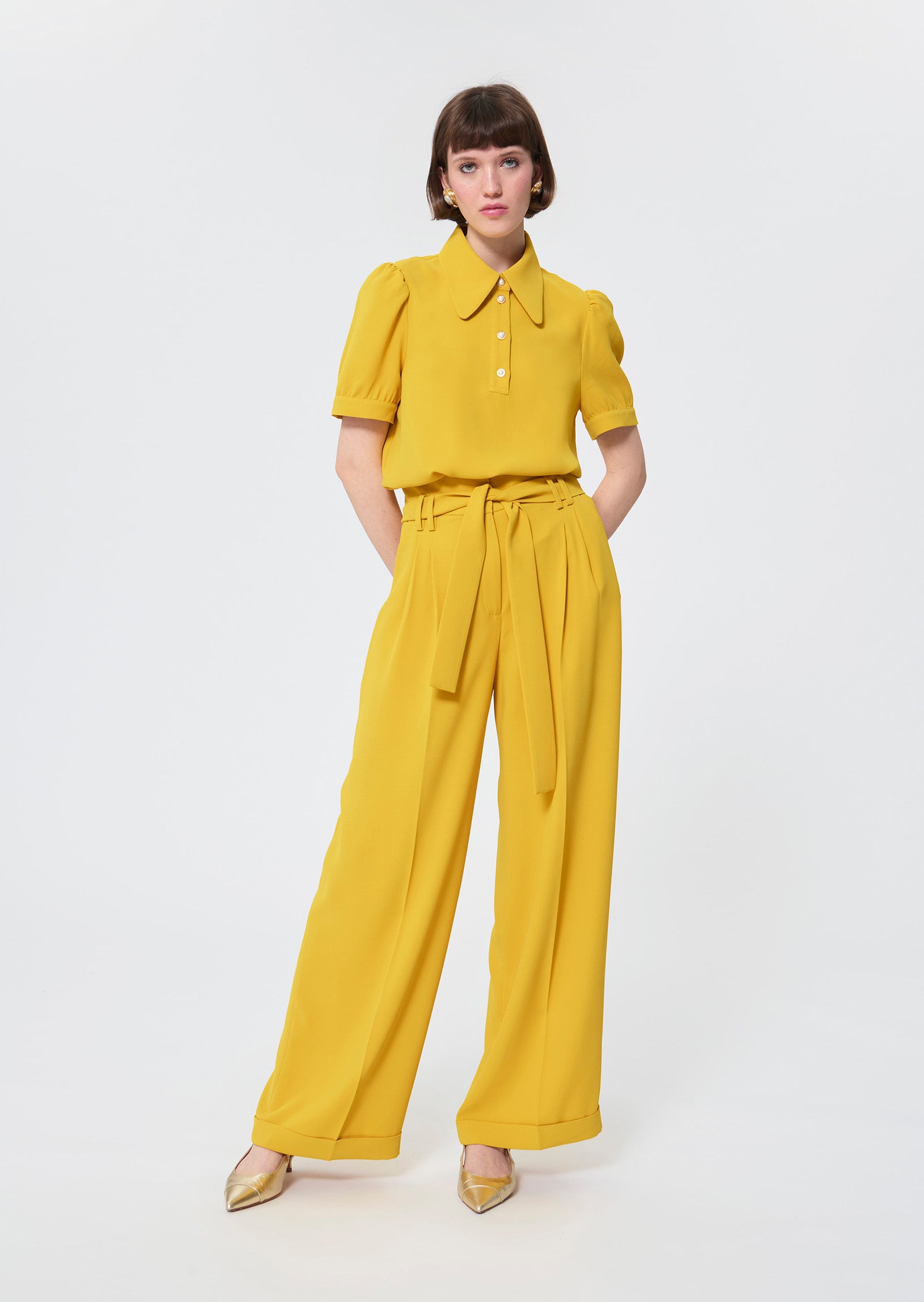 Tonino  yellow top for women