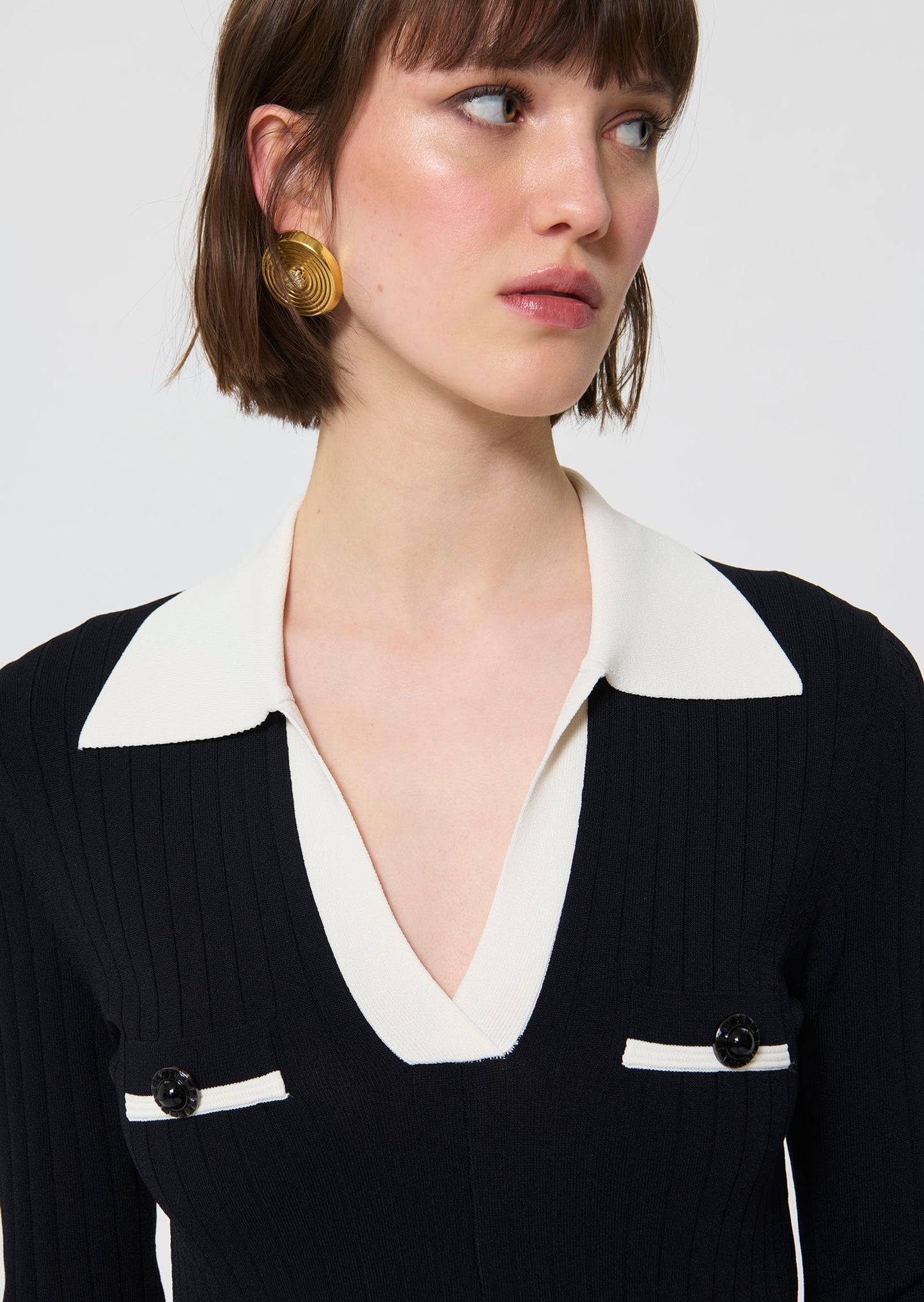 Remi  black knitted dress for women