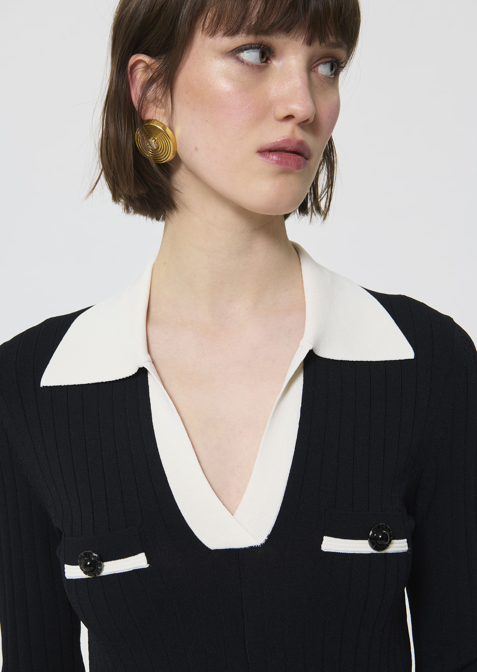 Remi  black knitted dress for women