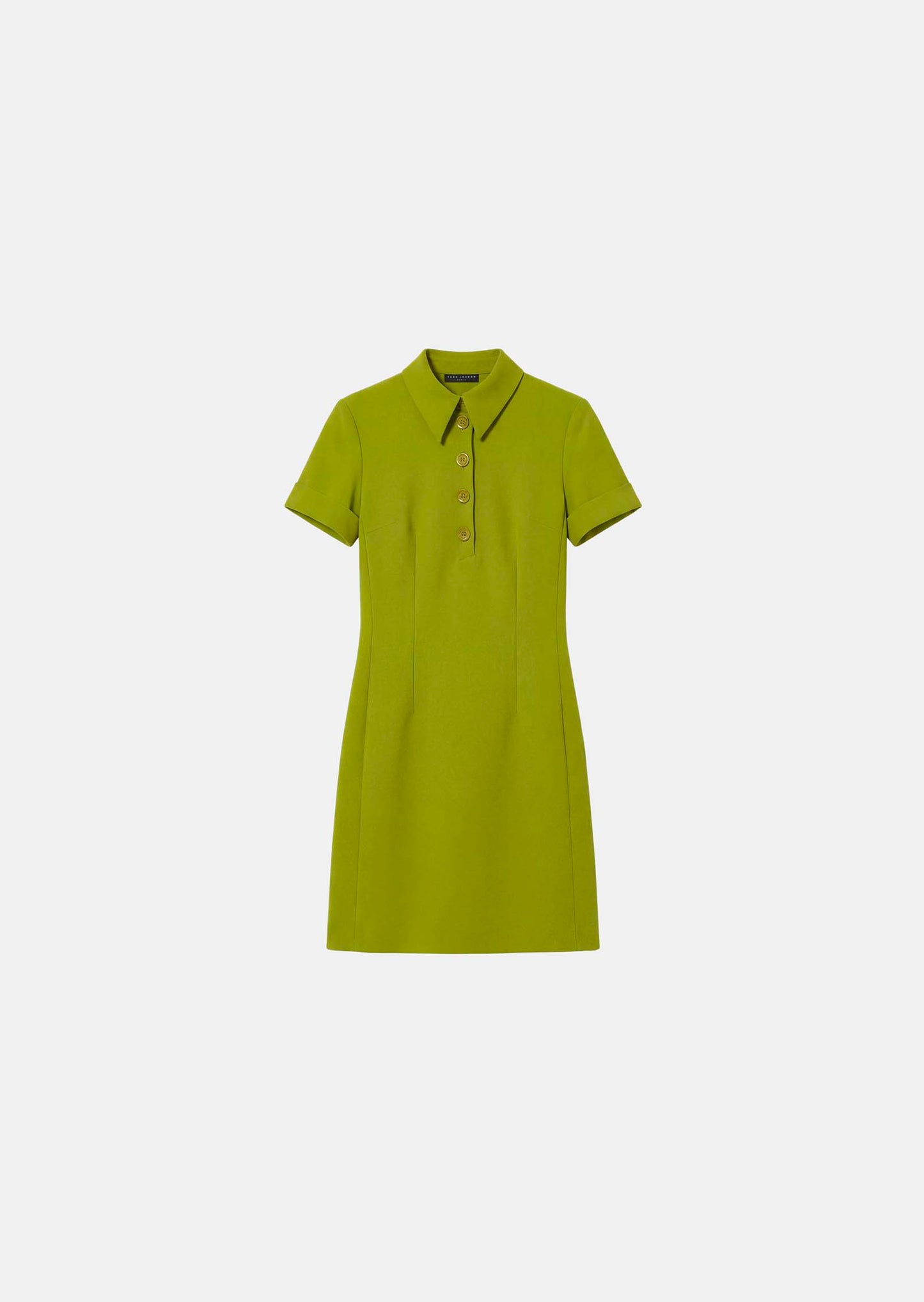 dress in green double canvas