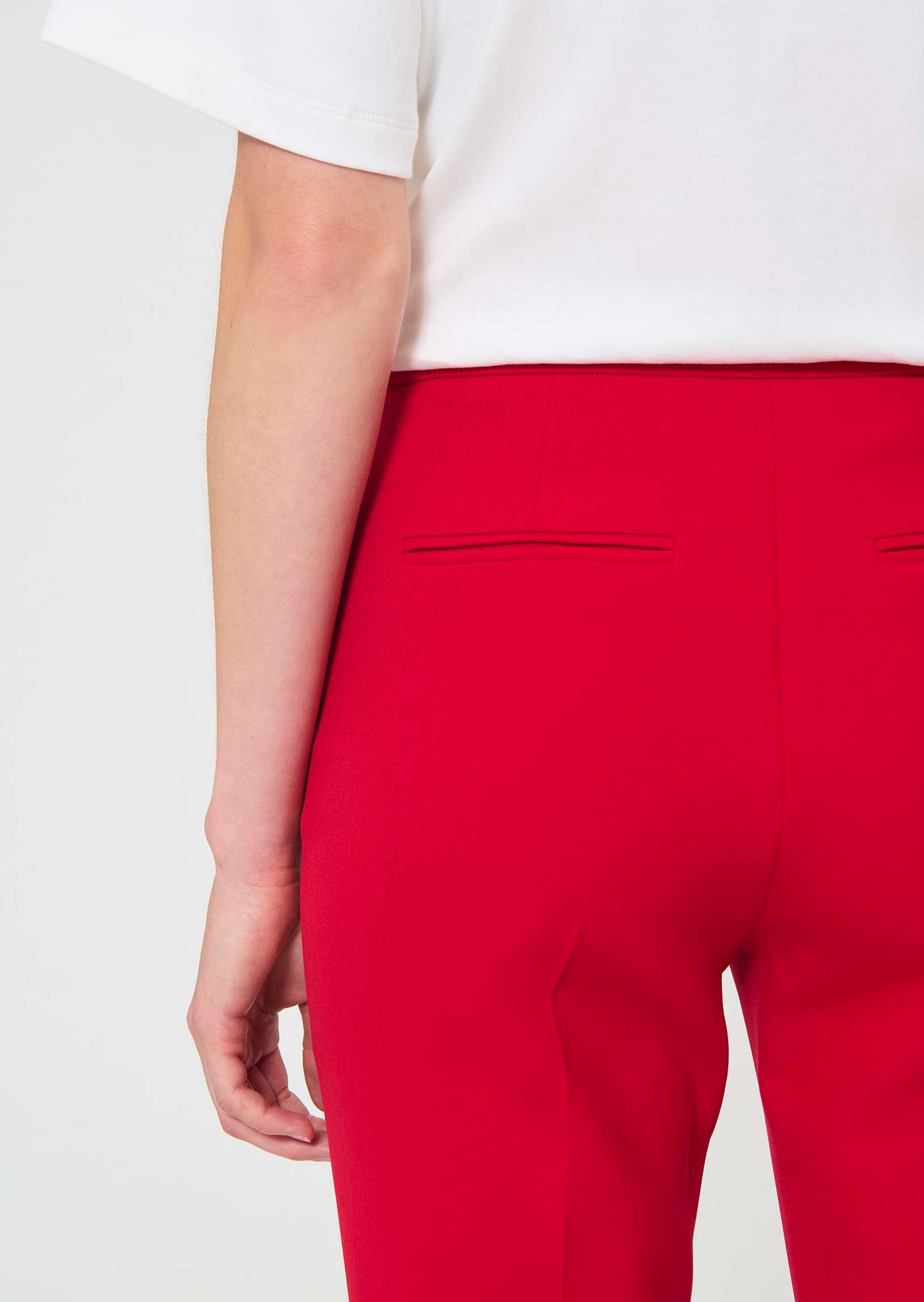 trousers in midnight blue double canvas