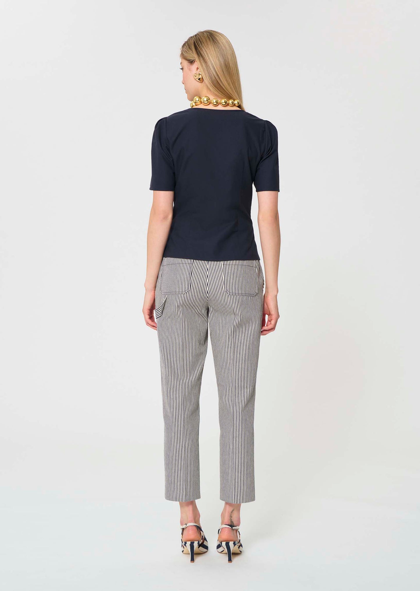 shirt in midnight blue poplin