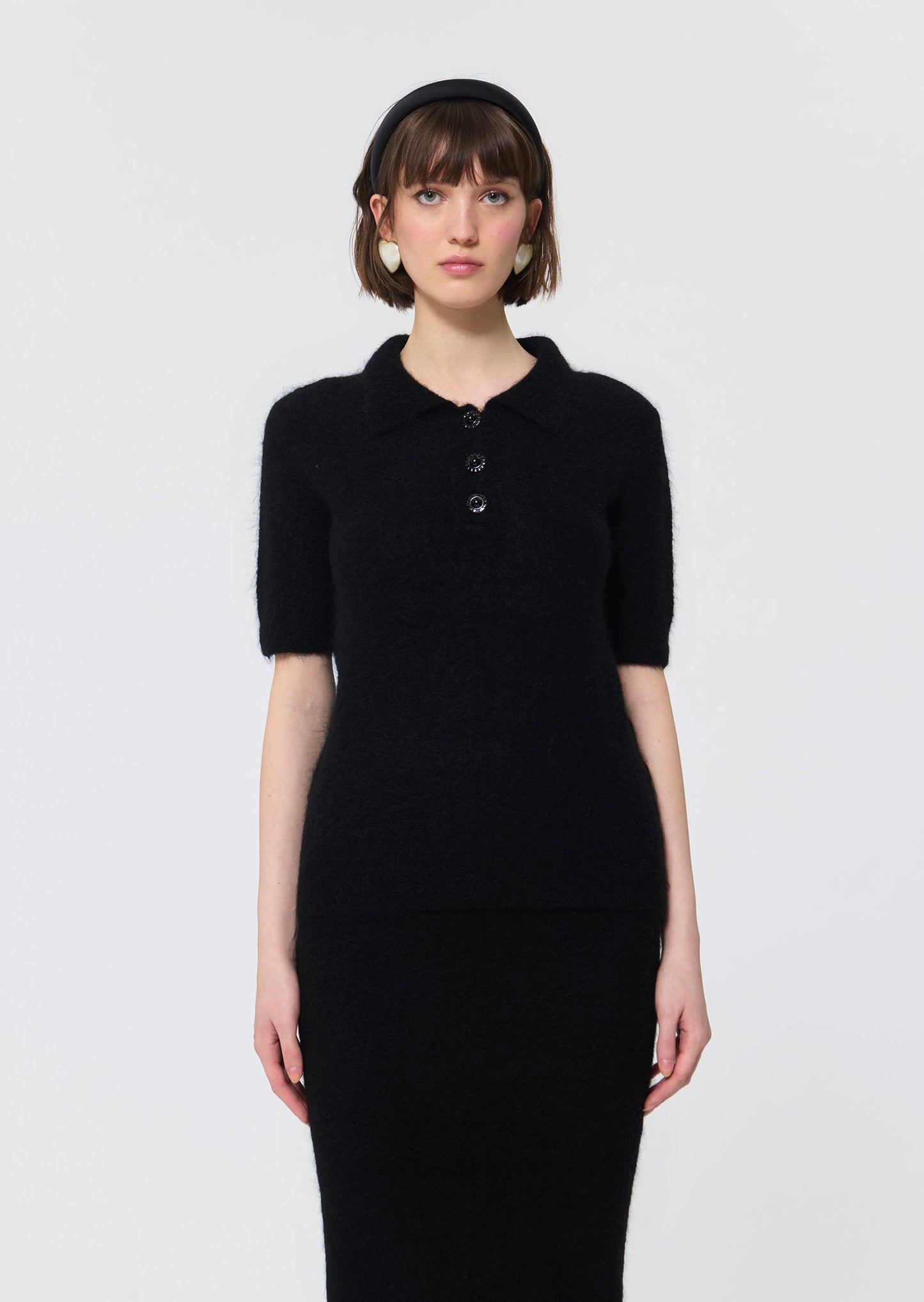 Phileas  mottled grey sweater for women