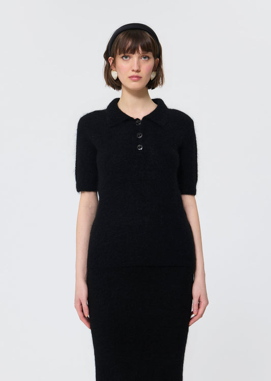 Phileas  mottled grey sweater for women