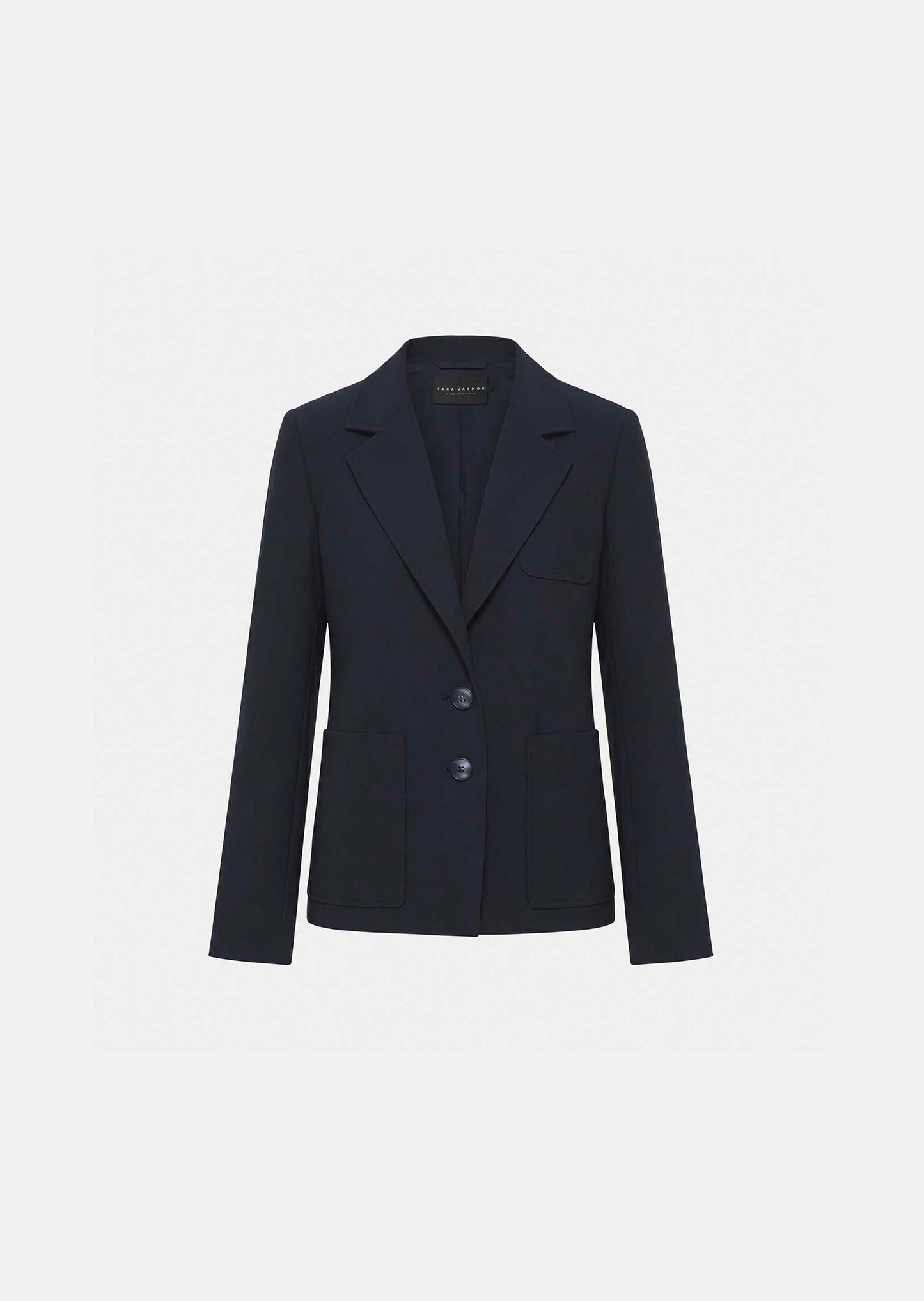 jacket in navy powder-grain canvas