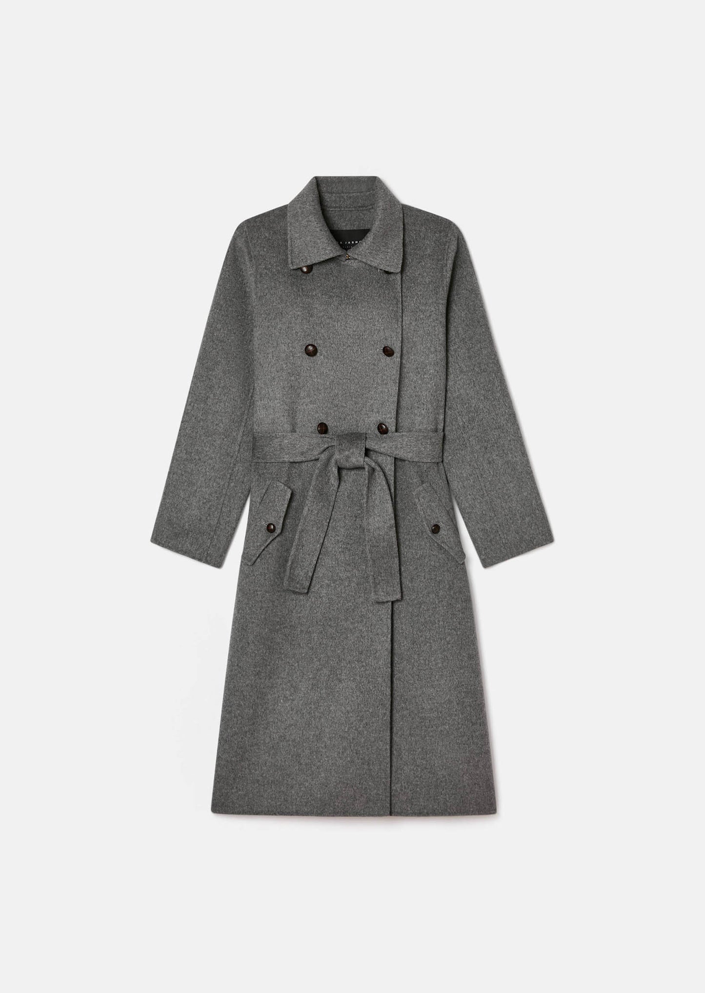 Martino  mottled grey double-sided coat for women