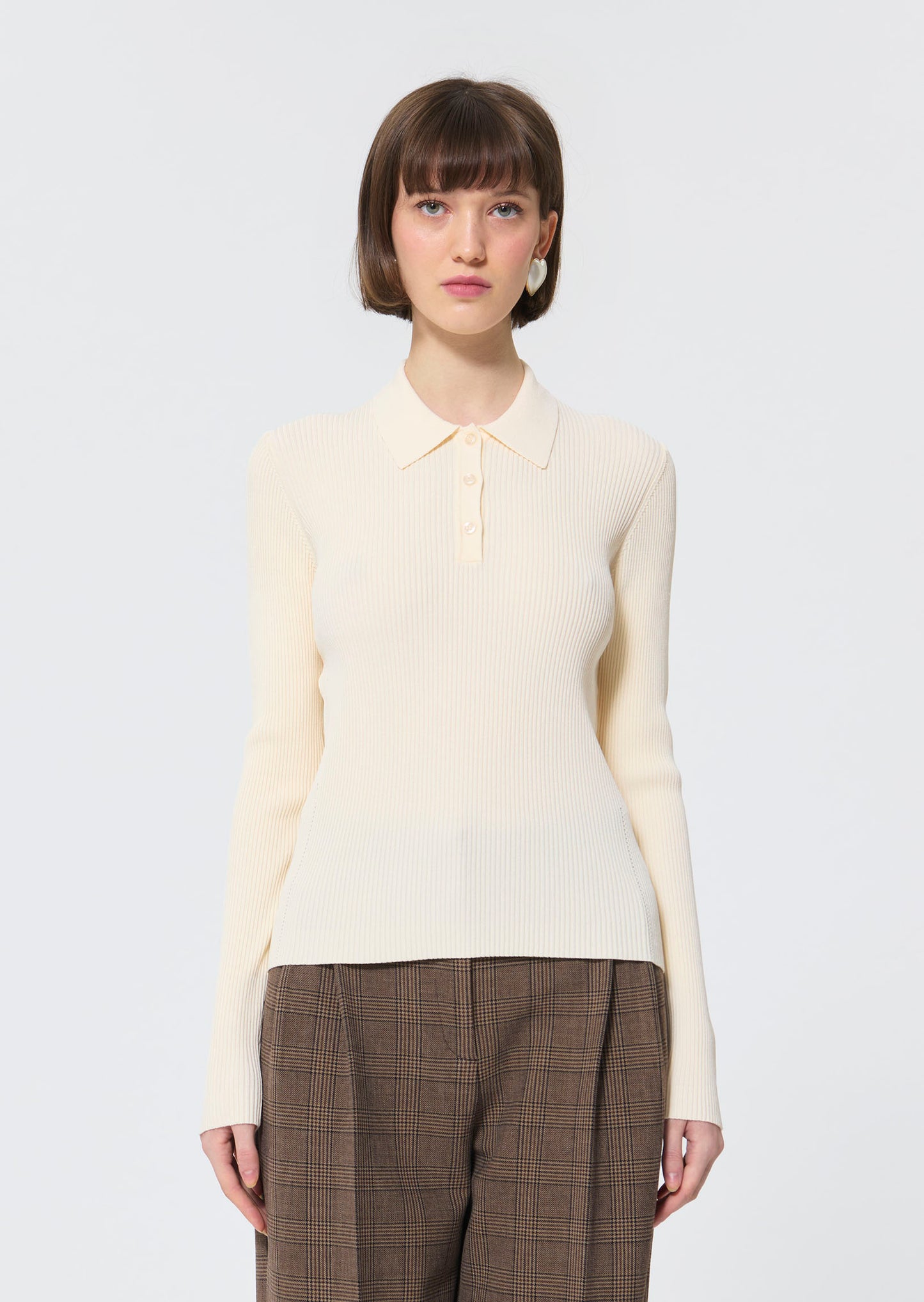 Priscilla  ecru sweater for women