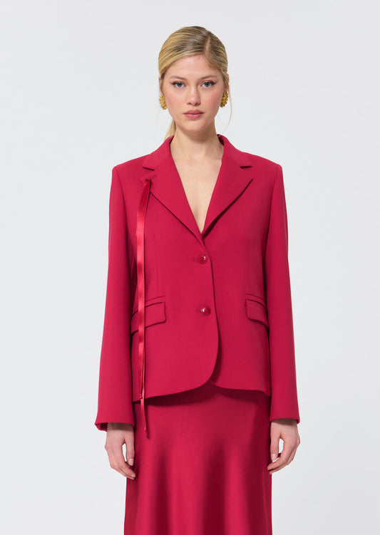 Vincent  garnet jacket for women