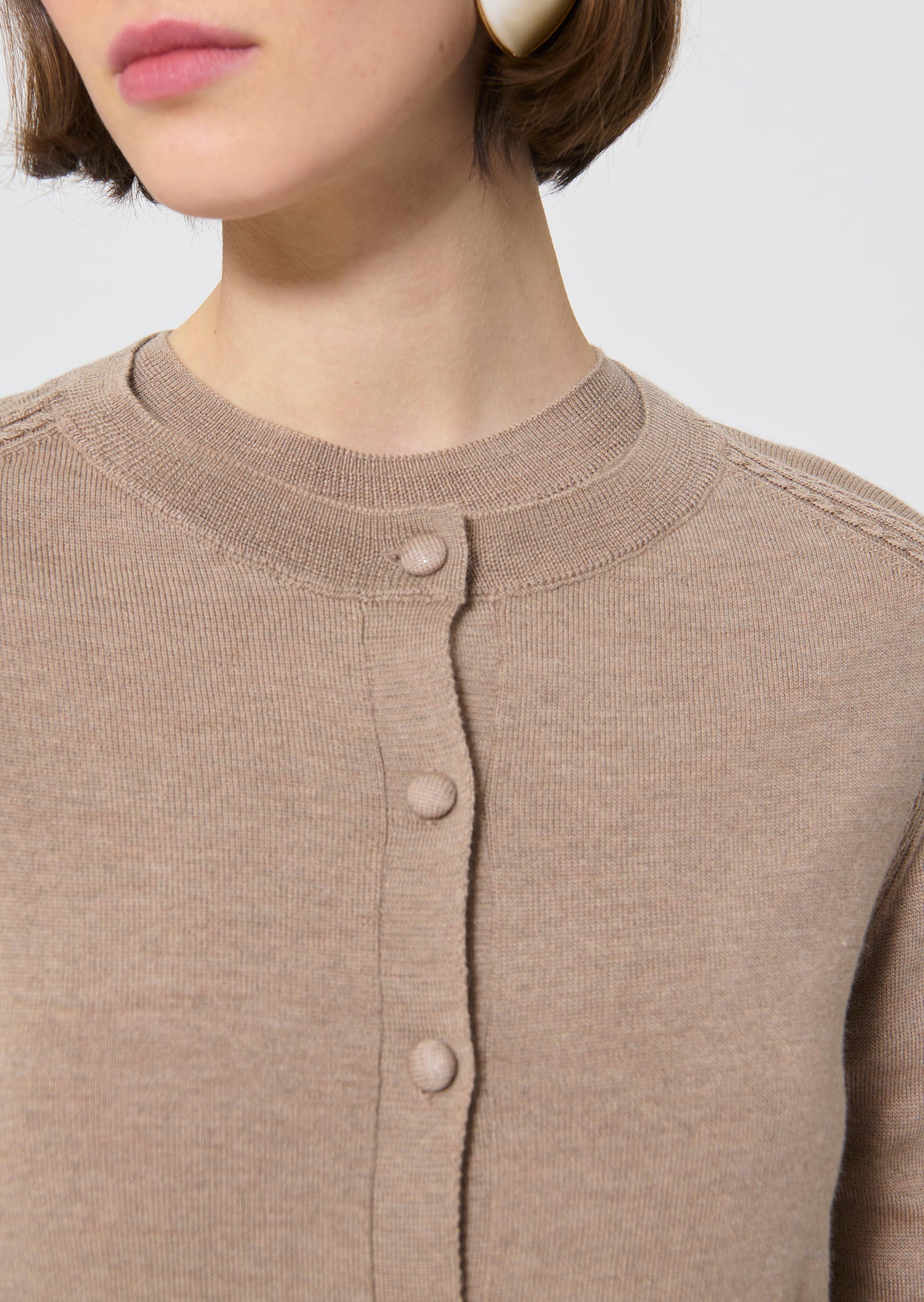 Ginno  café au lait cardigan for women