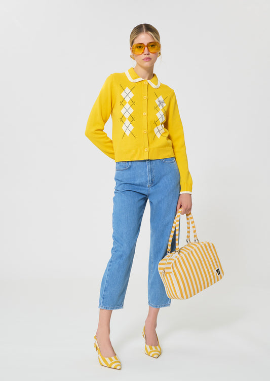 vest in yellow cotton