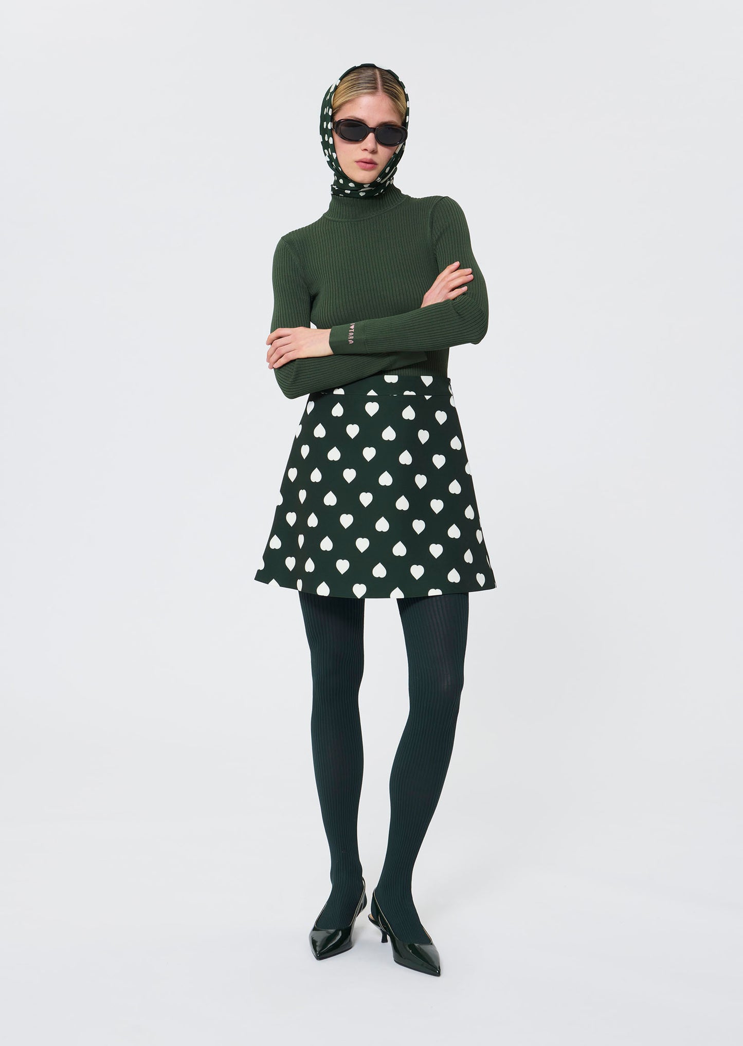 Prudie  English green sweater for women
