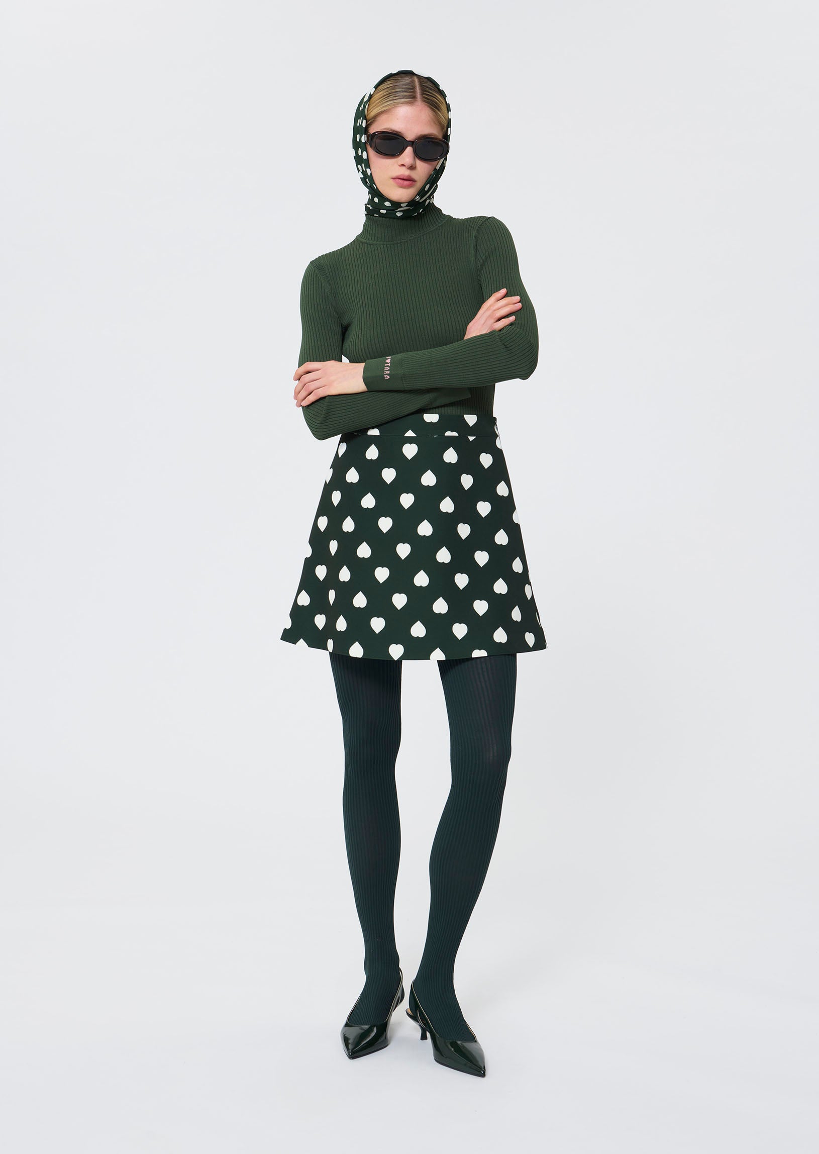 Prudie  English green sweater for women