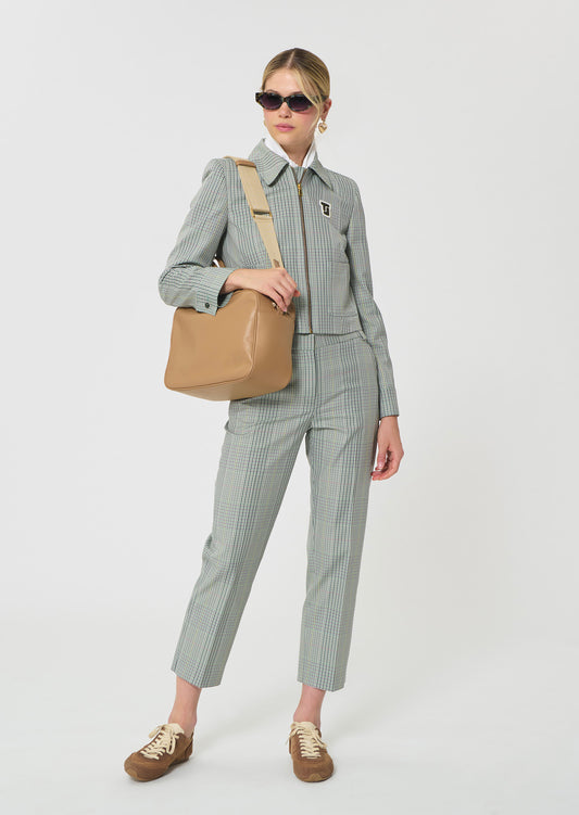 jacket in dark green Prince of Wales check