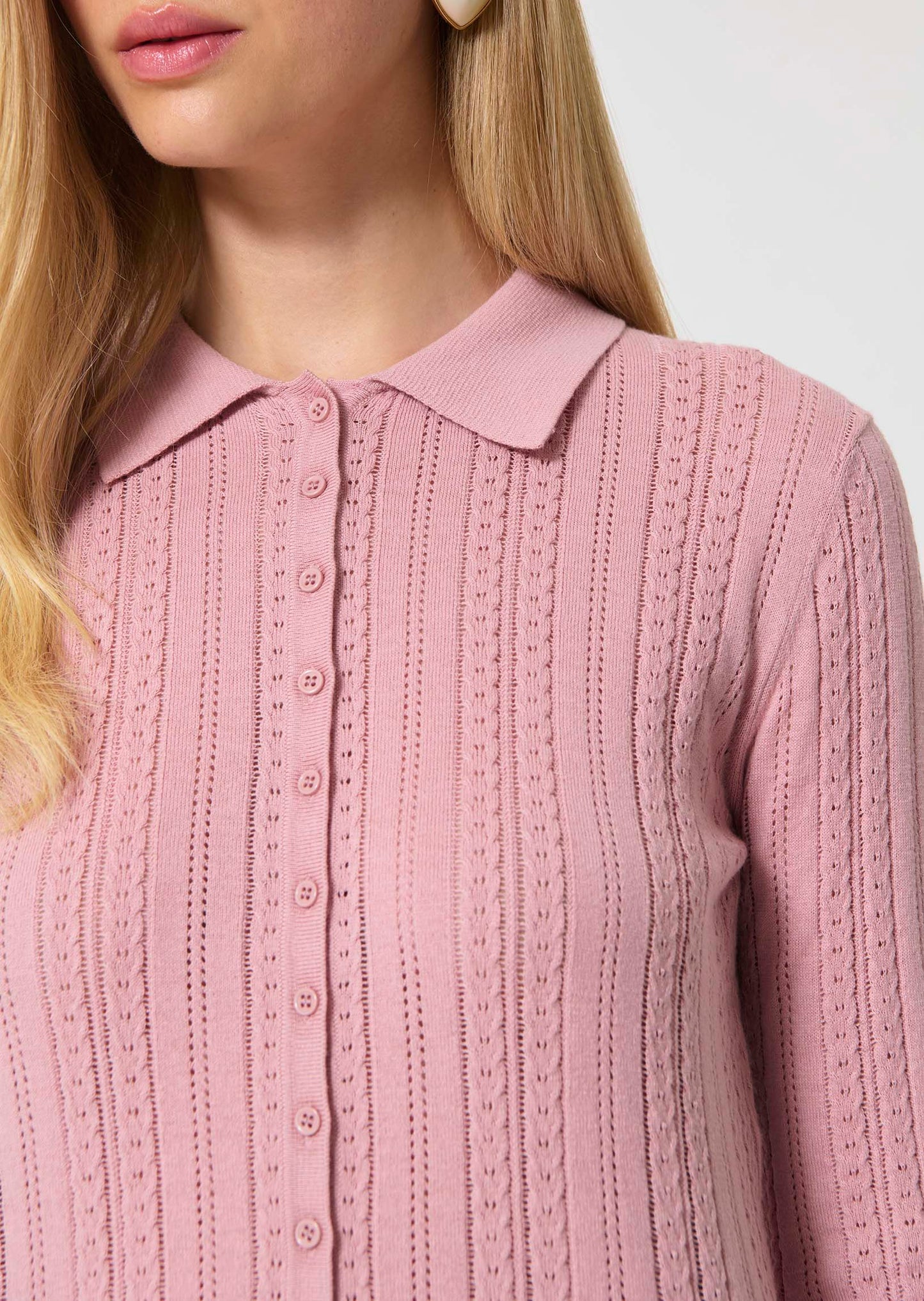 sweater in beige silky cotton