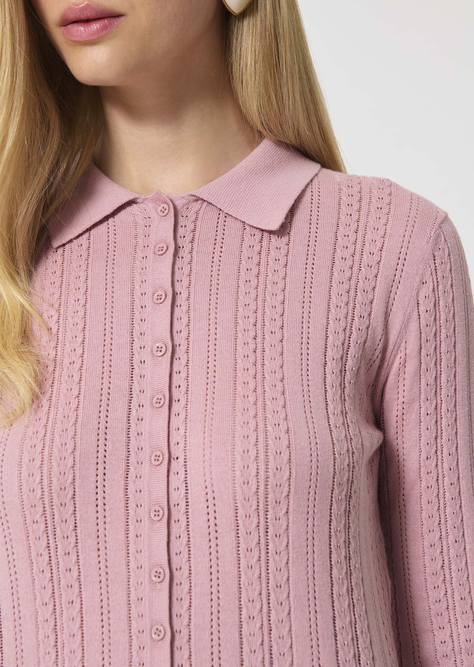 sweater in beige silky cotton