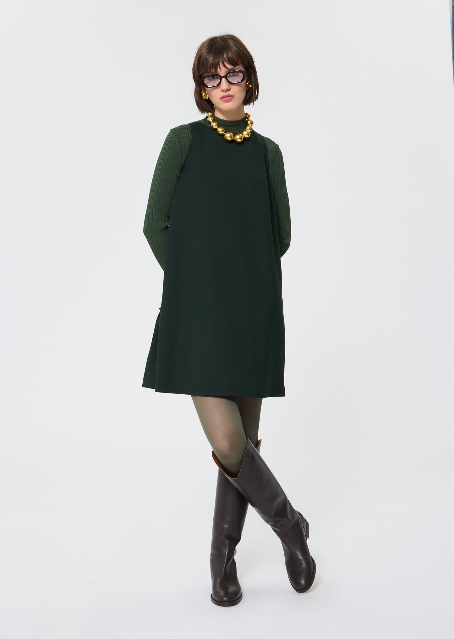 Rosabel  English green dress for women