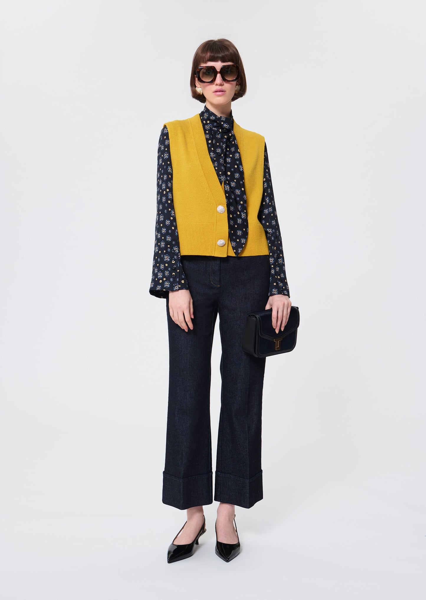 Gilles  lemon yellow vest for women