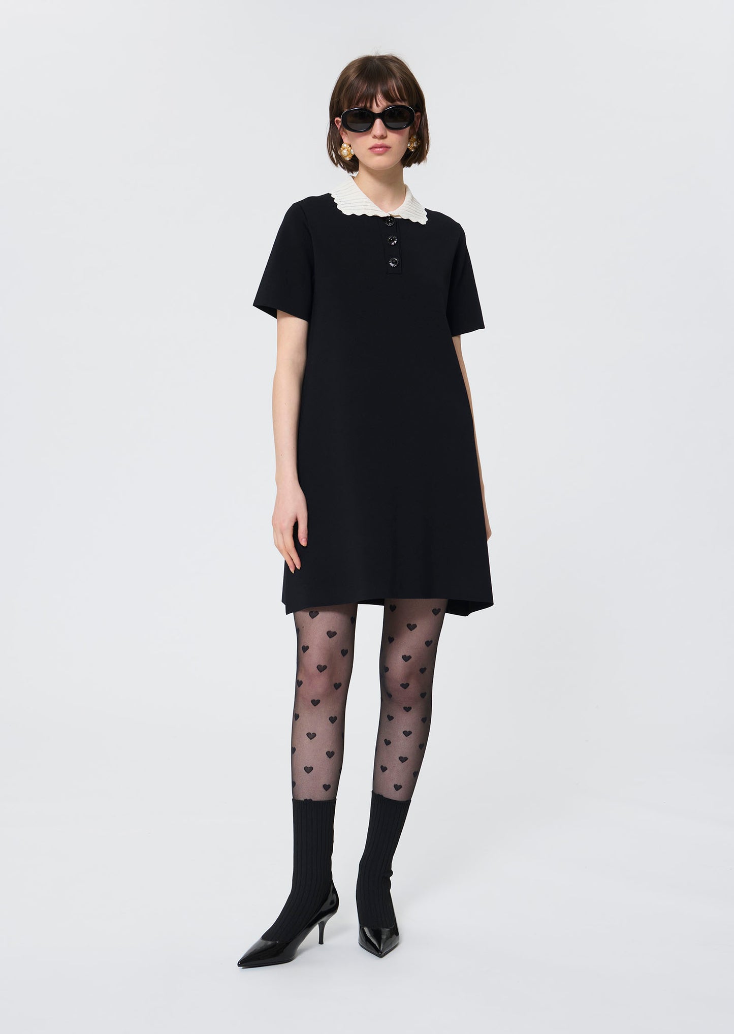 Ruiz  black knitted dress for women