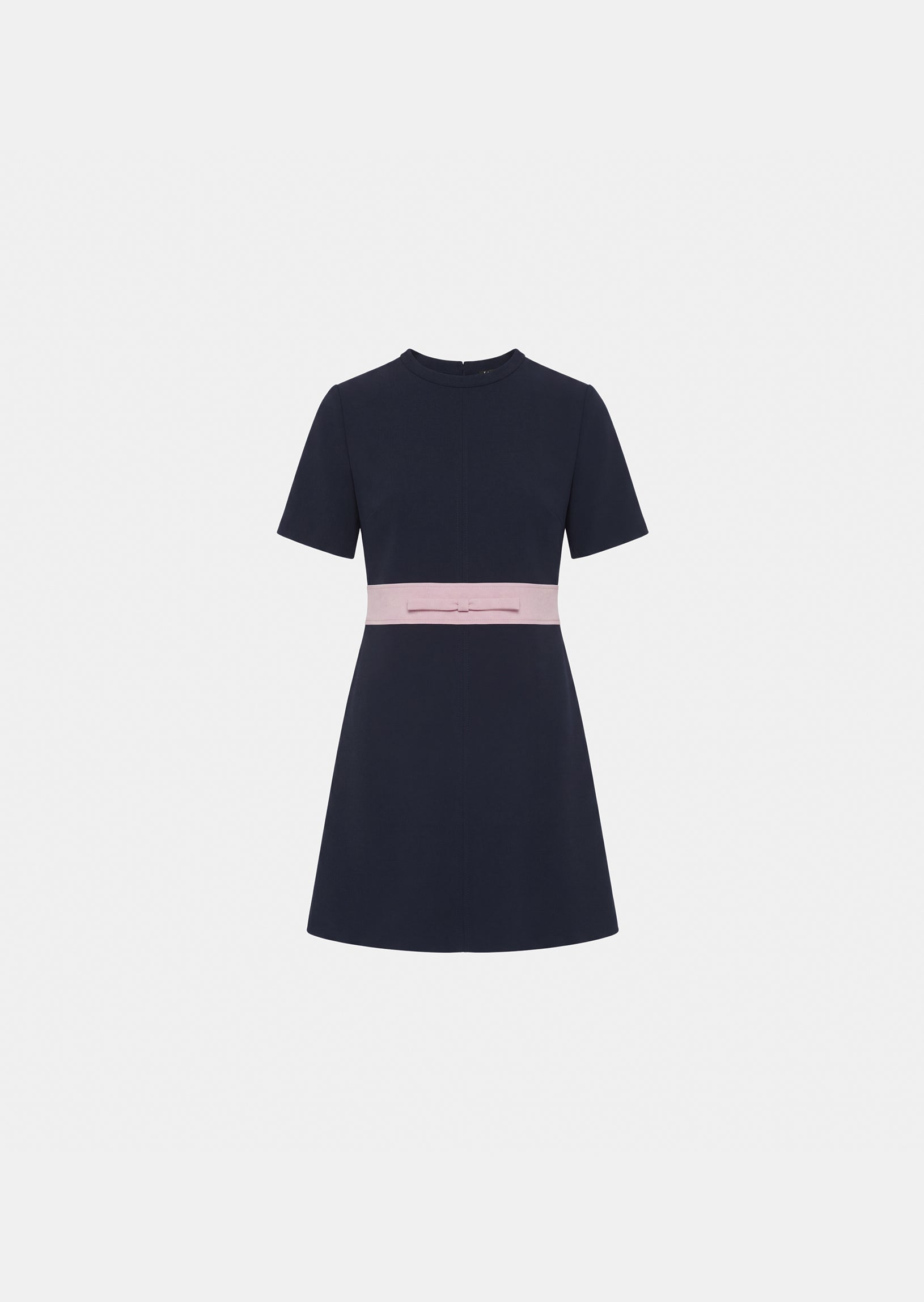 dress in midnight blue double canvas