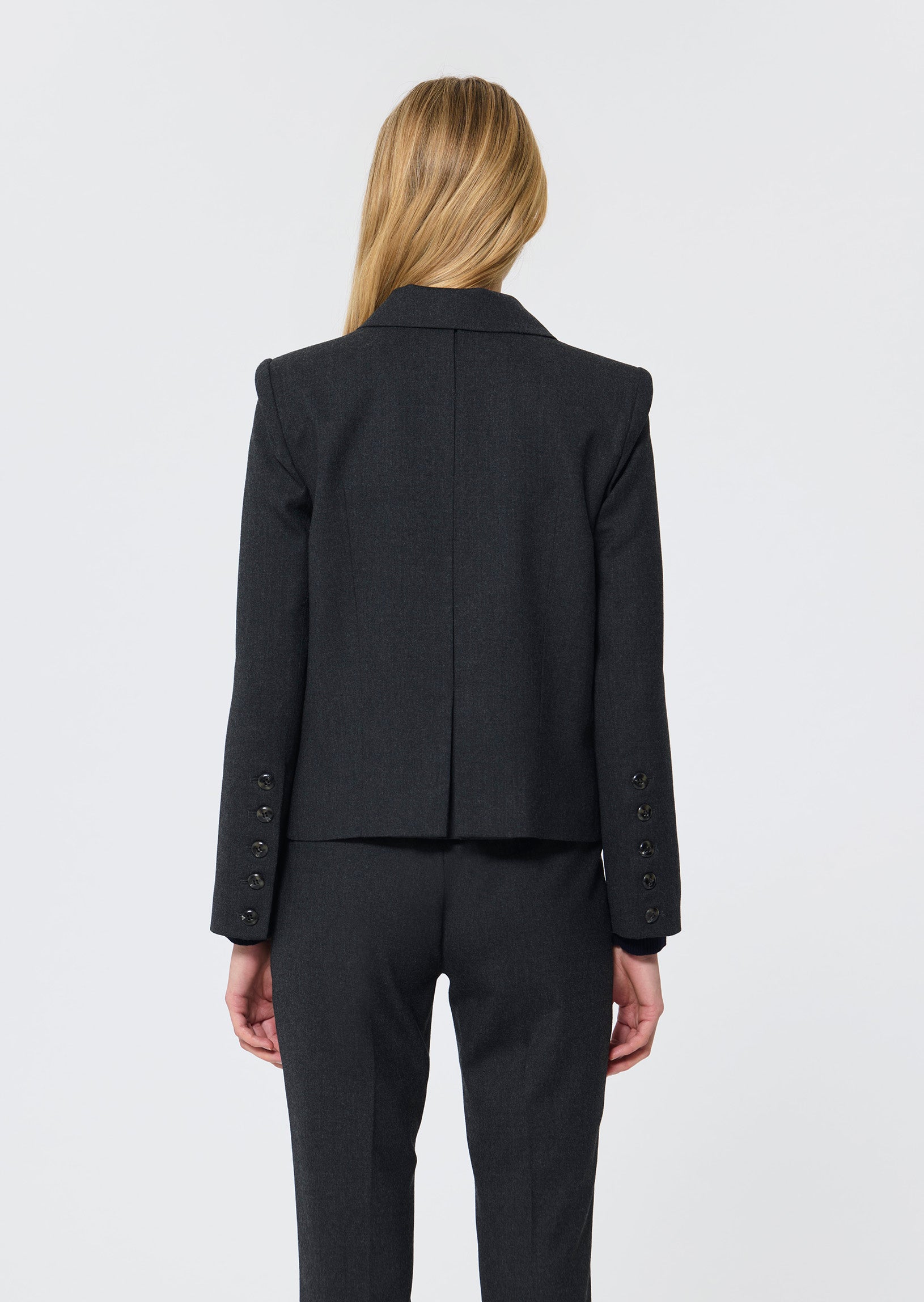 Valoma  heather grey jacket for women