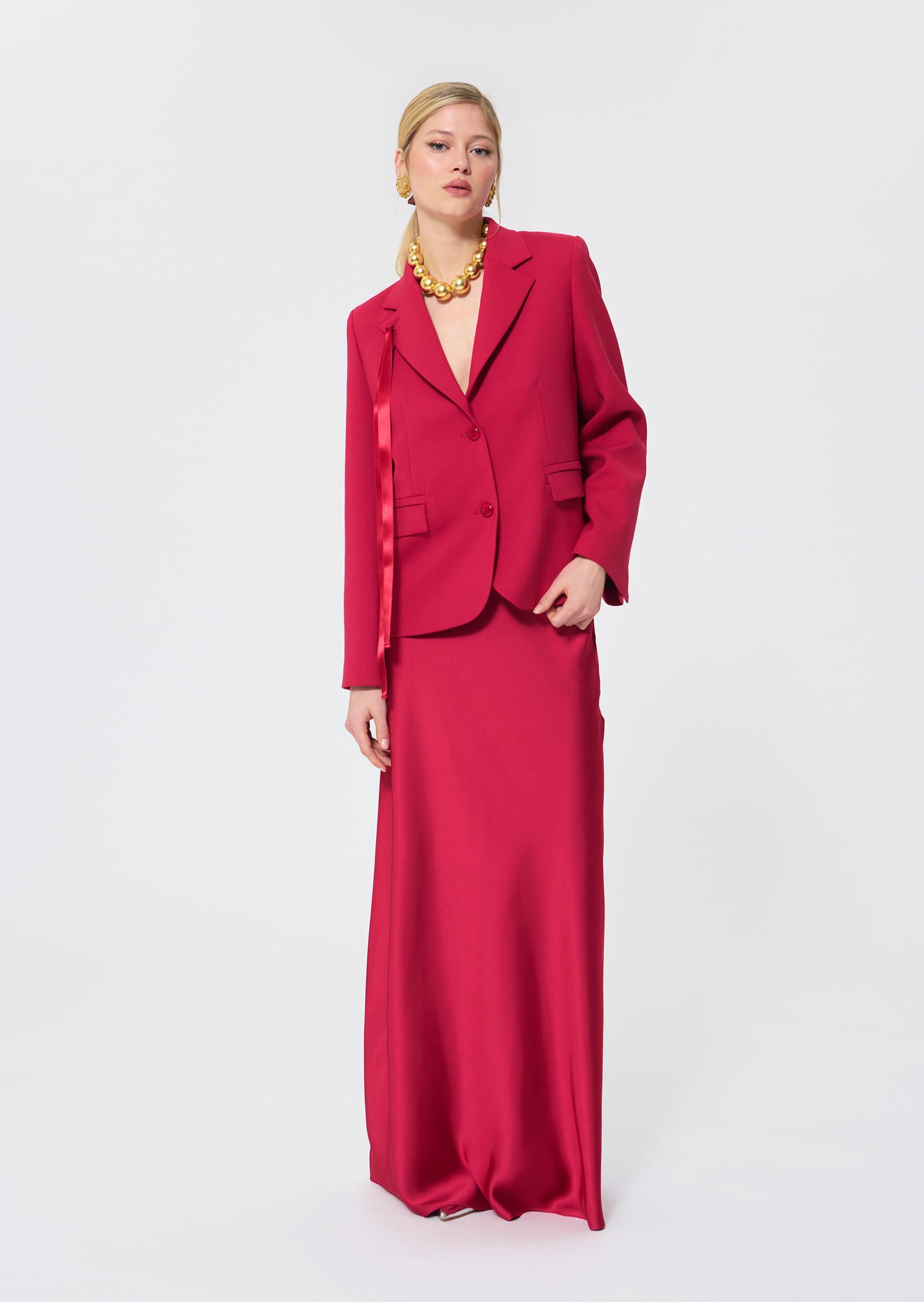 Vincent  garnet jacket for women