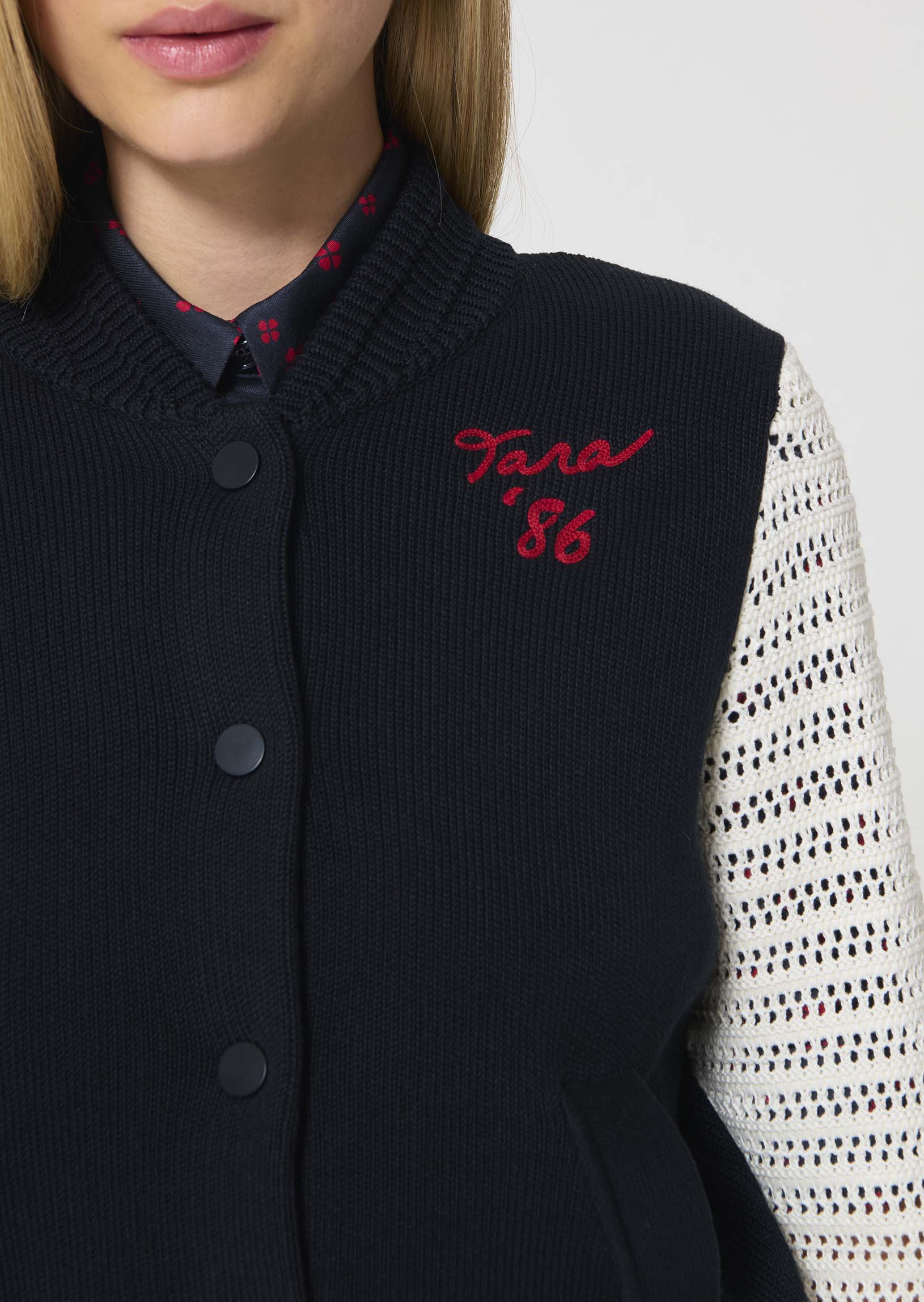 vest in midnight blue cotton