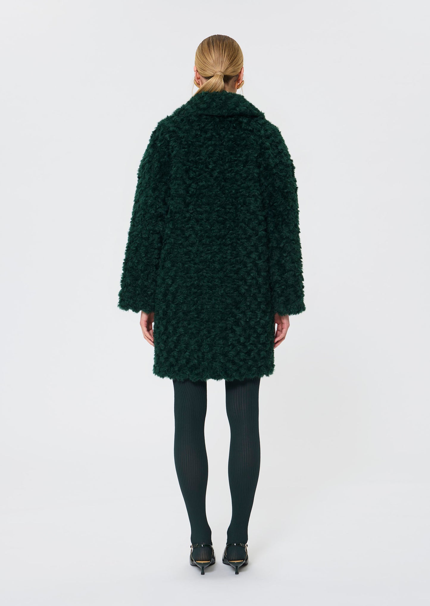 Mael  green faux fur for women