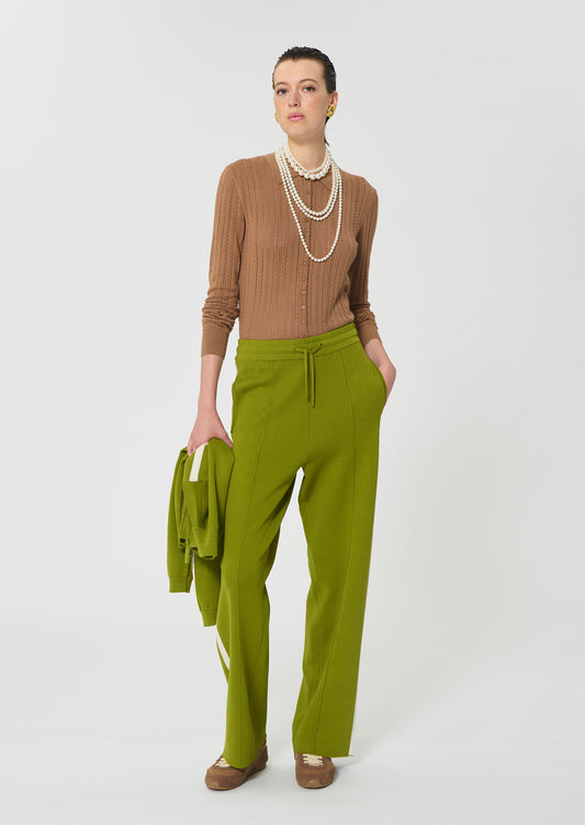 sweater in beige silky cotton