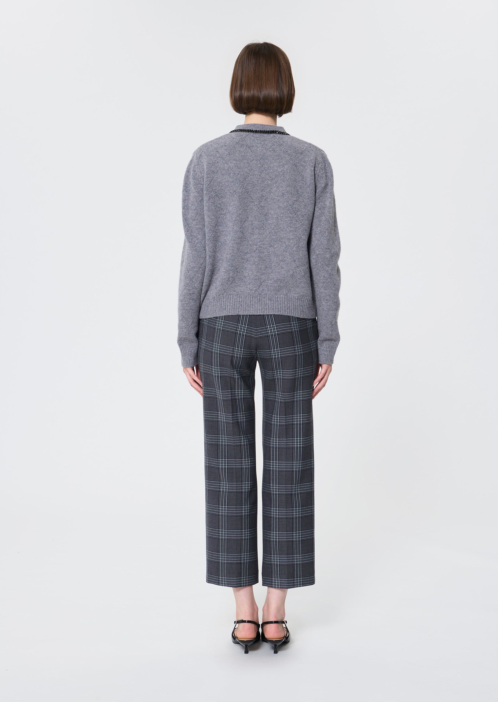 Gael  heather grey cardigan for women