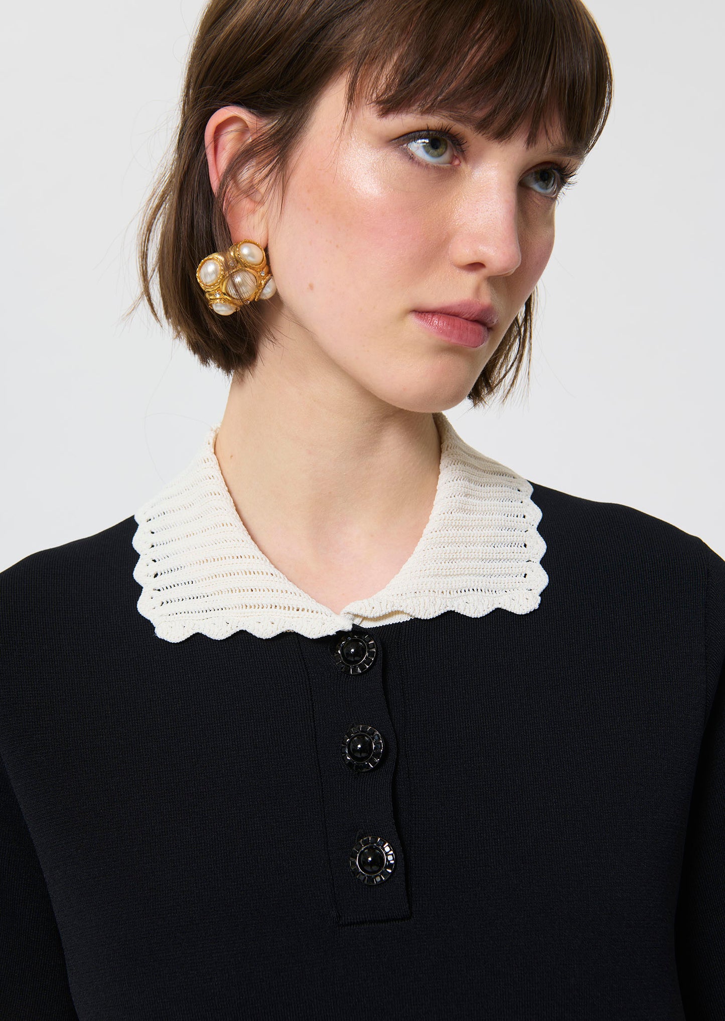 Ruiz  black knitted dress for women