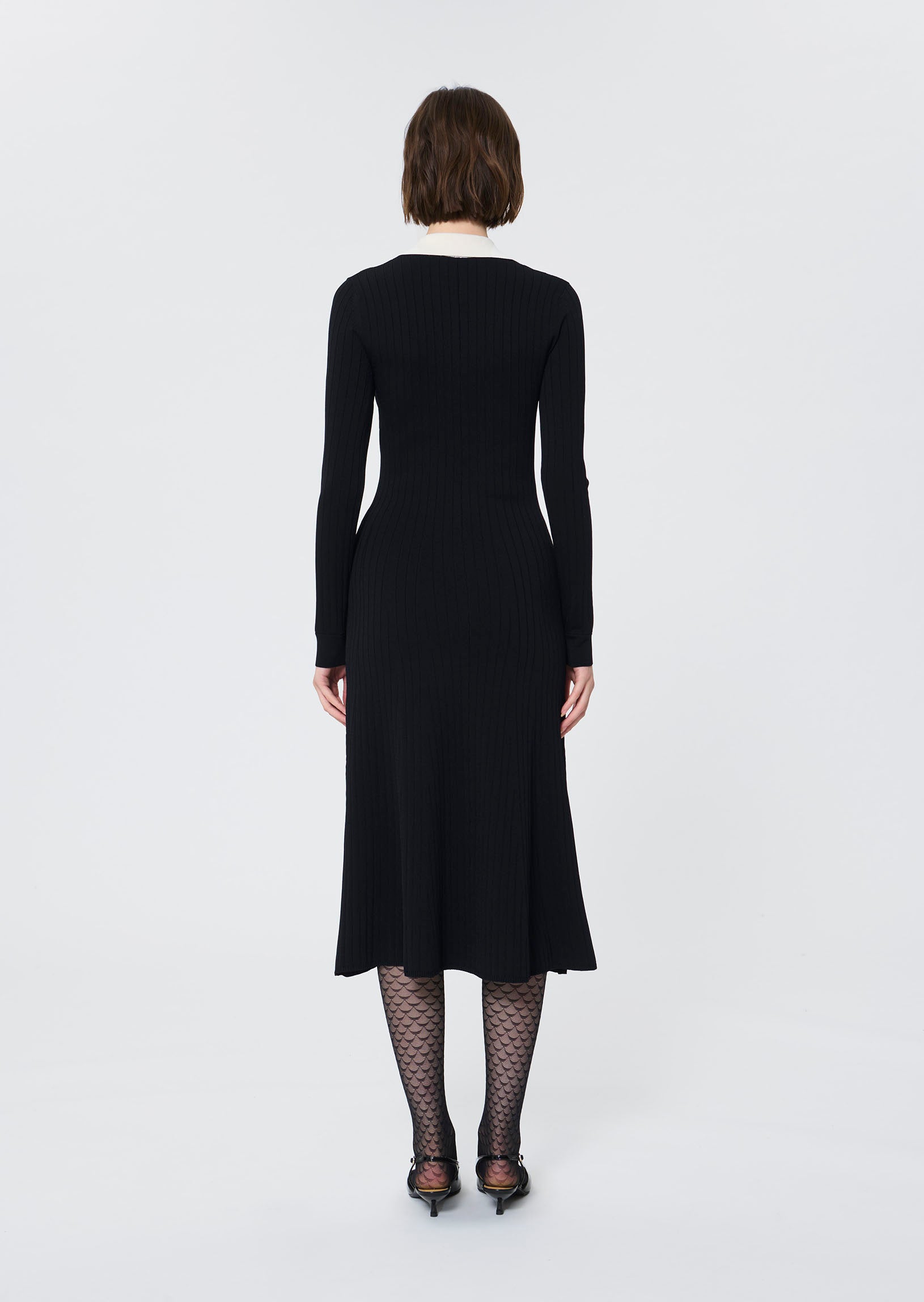 Remi  black knitted dress for women