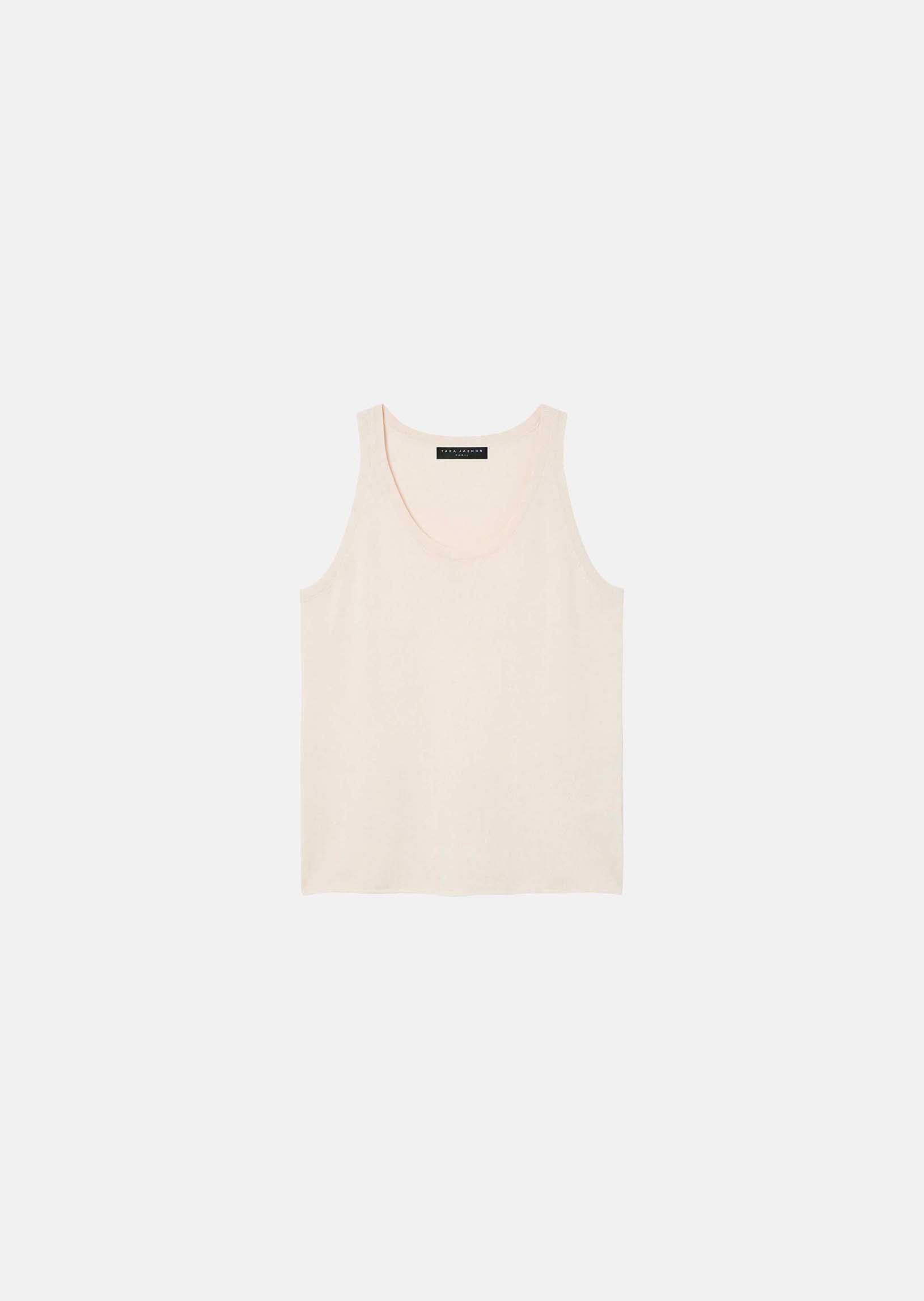 tank top in ecru cotton