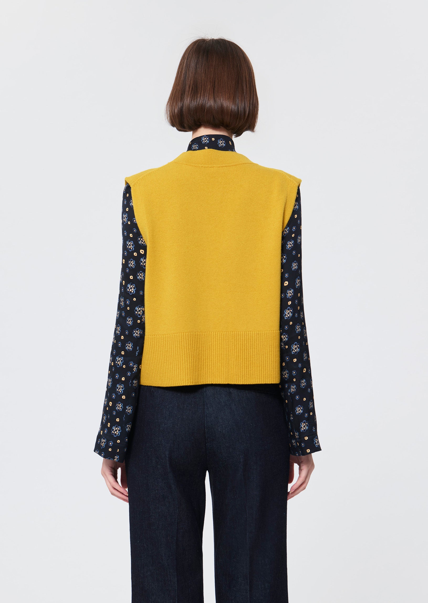 Gilles  lemon yellow vest for women